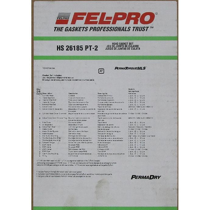 Head Gasket Set - Toyota 2.4L (22R)